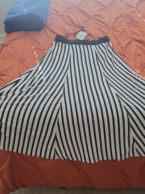 Zara Dresses & Skirts - Navy Blue And White/cream